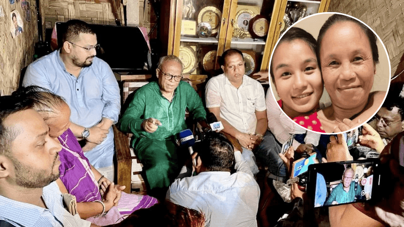 ঋতুপর্ণা চাকমার ক্যান্সার আক্রান্ত মায়ের পাশে তারেক রহমান