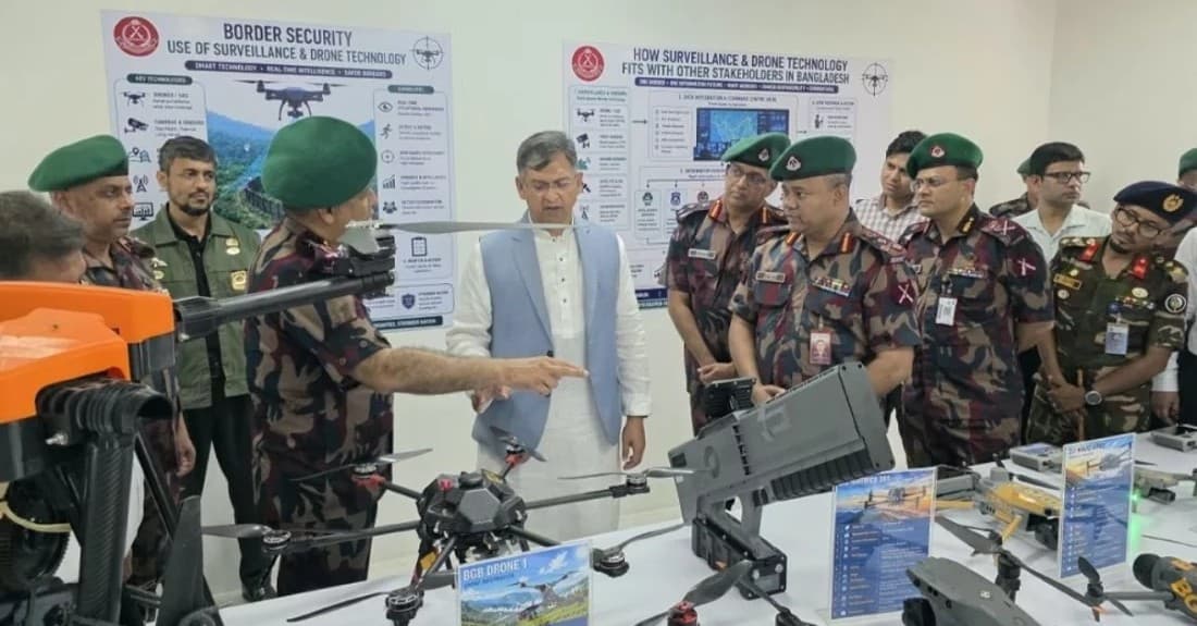 দেশের প্রথম সীমান্ত নজরদারি ও ড্রোন যুদ্ধ প্রশিক্ষণকেন্দ্র উদ্বোধন হলো সিলেটে