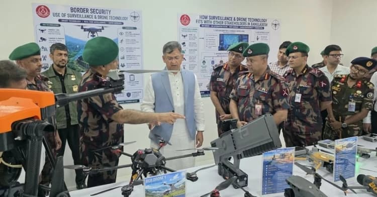 দেশের প্রথম সীমান্ত নজরদারি ও ড্রোন যুদ্ধ প্রশিক্ষণকেন্দ্র উদ্বোধন হলো সিলেটে