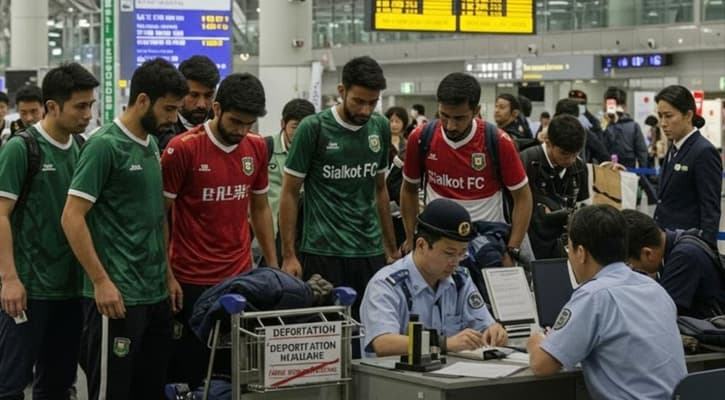জাপানে ধরা পড়ল পাকিস্তানের ‘নকল ফুটবল দল’