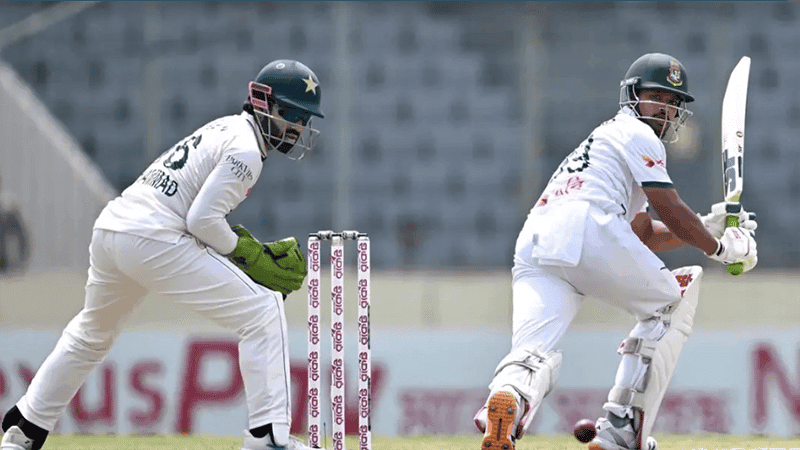 মিরপুর টেস্ট: পাকিস্তানকে ২৬৮ রানের লক্ষ্য দিল বাংলাদেশ