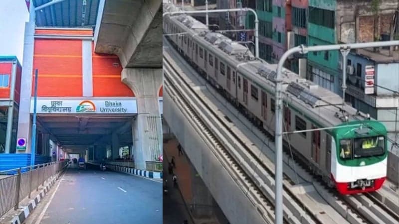 বহিরাগতদের নিয়ন্ত্রণে ৪ দিন টিএসসি মেট্রোরেল স্টেশন বন্ধ থাকবে