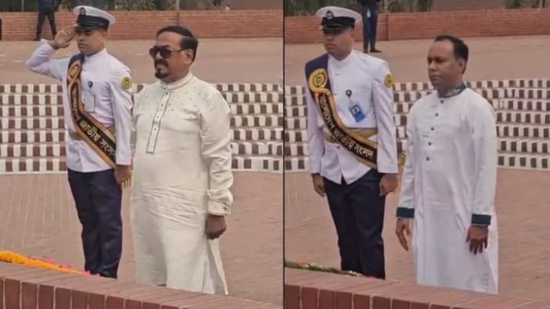 জাতীয় স্মৃতিসৌধে শহীদদের প্রতি শ্রদ্ধা জানিয়েছেন স্পিকার ও ডেপুটি স্পিকার