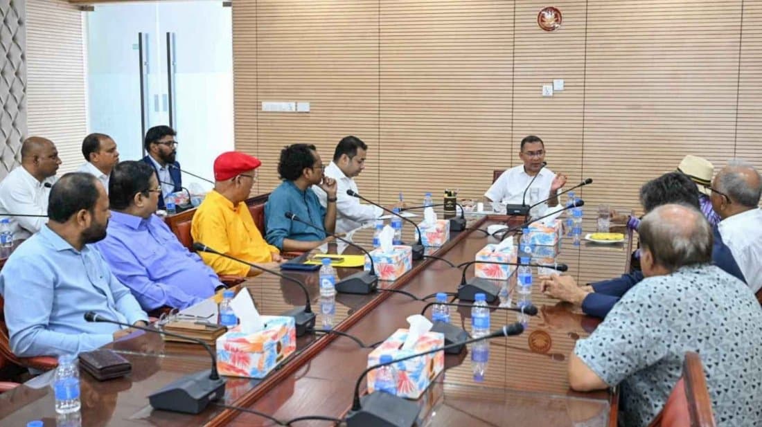প্রধানমন্ত্রীর সঙ্গে ন্যাশনাল এডিটরস কাউন্সিলের নেতাদের বৈঠক