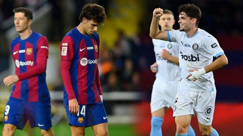 জিরোনার কাছে বিধ্বস্ত বর্তমান চ্যাম্পিয়ন বার্সা