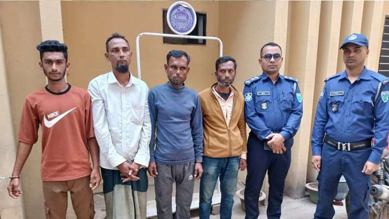 কুলাউড়া সীমান্তে চোরাচালান নিয়ন্ত্রণের বিরোধে যুবক খুন, গ্রেপ্তার ৪