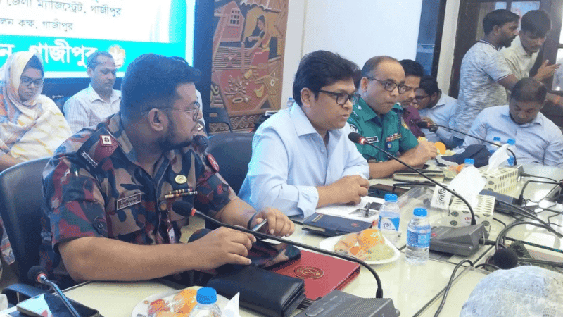 গাজীপুরে সরকারি গাড়িতে অপ্রয়োজনে বাজবে না হর্ন