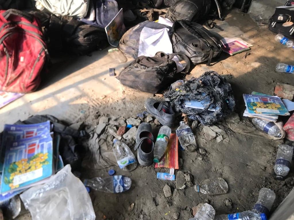 পোড়া ভবনটিতে এখন শুধু স্মৃতি হাতড়ে ফেরা হাহাকার