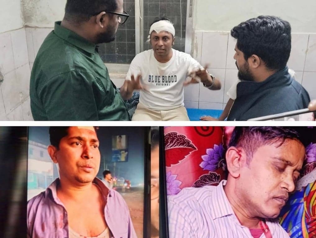 নরসিংদীতে পিকনিক বাসে চাঁদাবাজদের হামলা,  ১২ সাংবাদিক আহত