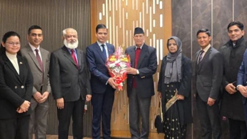 খালেদা জিয়ার প্রতি শেষ শ্রদ্ধা জানাতে ঢাকায় নেপালের পররাষ্ট্রমন্ত্রী