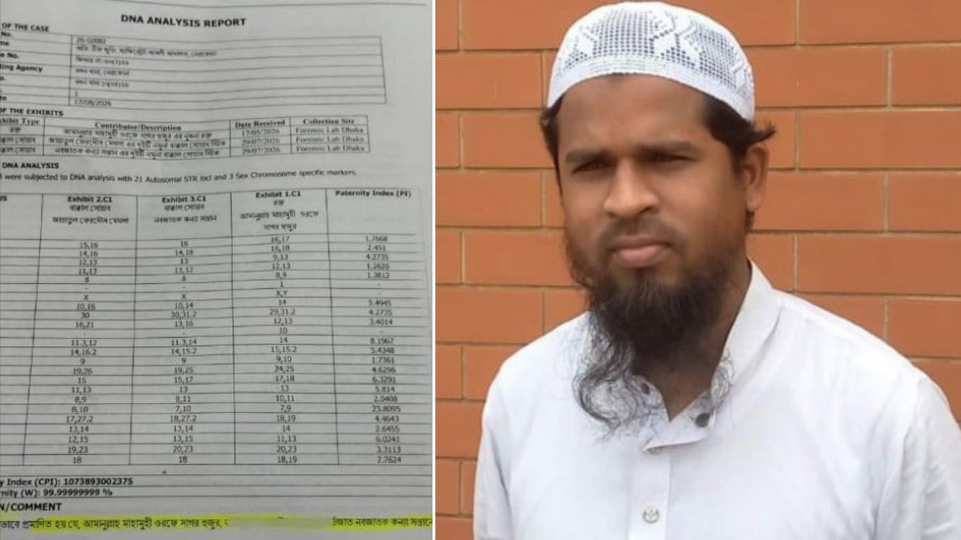 ডিএনএ পরীক্ষায় প্রমাণিত, সেই মাদরাসা শিক্ষকই নবজাতকের বাবা