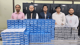 শাহজালাল বিমানবন্দরে ২২৩ কার্টন সিগারেট, ৪৪ ভেপ জব্দ
