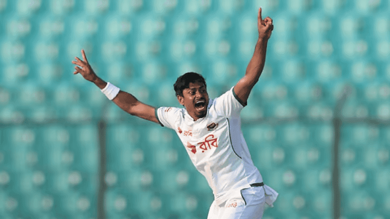 তাইজুলের কীর্তিতে স্বস্তিতে বাংলাদেশ