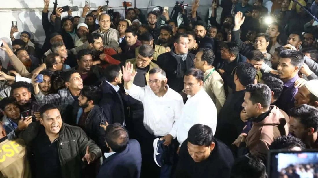 ধানের শীষে ভোট চেয়ে নির্বাচনী প্রচার শুরু করলেন তারেক রহমান