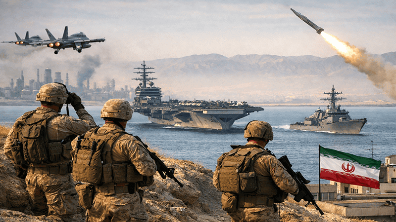 ইরানের বিরুদ্ধে সপ্তাহব্যাপী সামরিক অভিযানের প্রস্তুতি নিচ্ছে যুক্তরাষ্ট্র