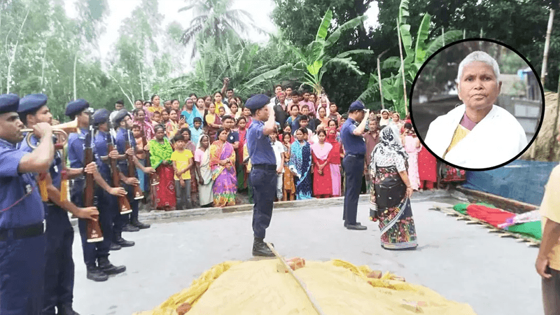 একাত্তরের বীরাঙ্গনা টেপরী রাণীর বিদায়, শোকাহত পুরো গ্রাম