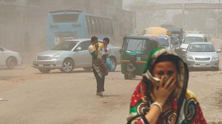 ঢাকার বাতাসের মান ‘অস্বাস্থ্যকর’, বিশ্ব তালিকায় পঞ্চম