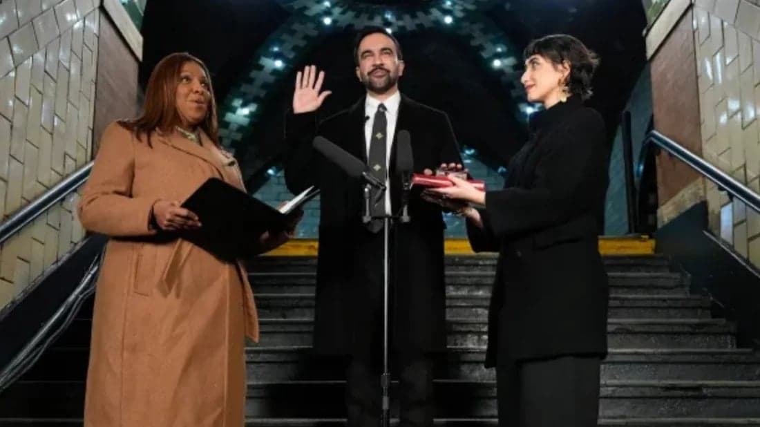 নিউ ইয়র্ক সিটির মেয়র হিসেবে শপথ নিলেন জোহরান মামদানি