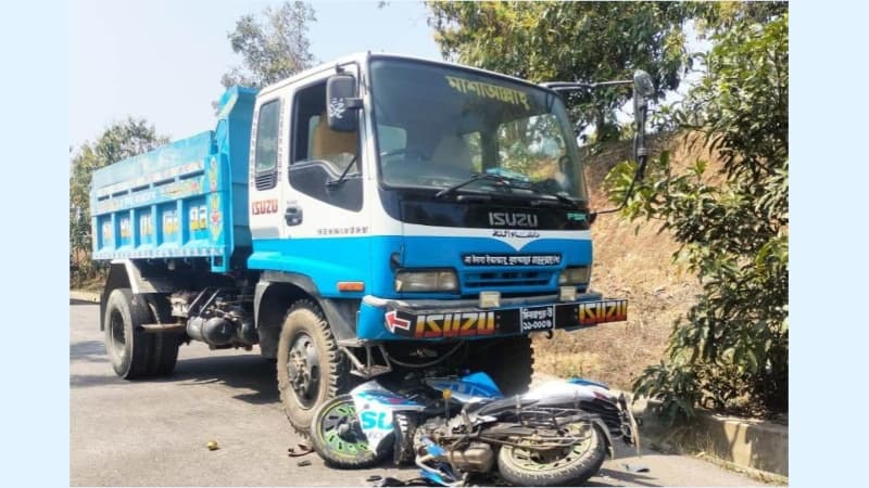 ট্রাক-মোটরসাইকেল সংঘর্ষে বান্দরবানে বাইক চালকের মৃত্যু
