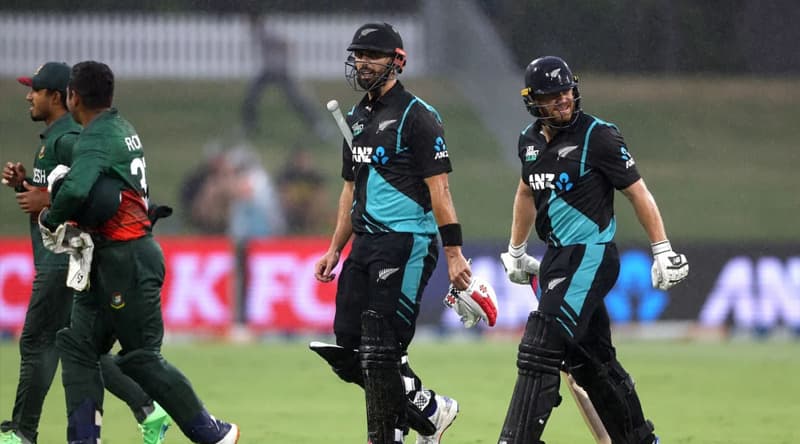 বৃষ্টিতে বাংলাদেশ-নিউজিল্যান্ডের দ্বিতীয় টি-টোয়েন্টি পরিত্যক্ত