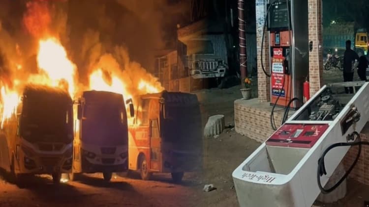 ঝিনাইদহে বাসে আগুন ও পেট্রোল পাম্প ভাঙচুরের অভিযোগে বৈছাআর ৭ নেতা গ্রেপ্তার