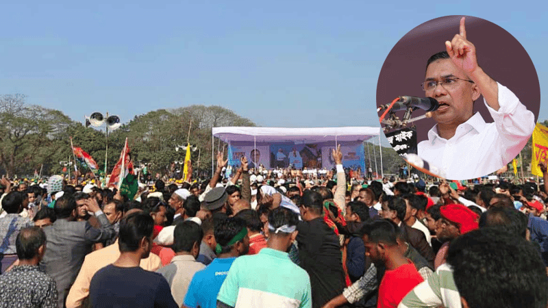 ময়মনসিংহে পৌঁছেছেন তারেক রহমান