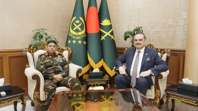 সেনাপ্রধানের সঙ্গে মার্কিন রাষ্ট্রদূতের সৌজন্য সাক্ষাৎ