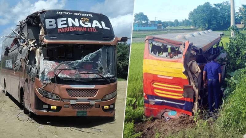 সিলেটে সেই বাস দুর্ঘটনায় দুই চালকের বিরুদ্ধে মামলা