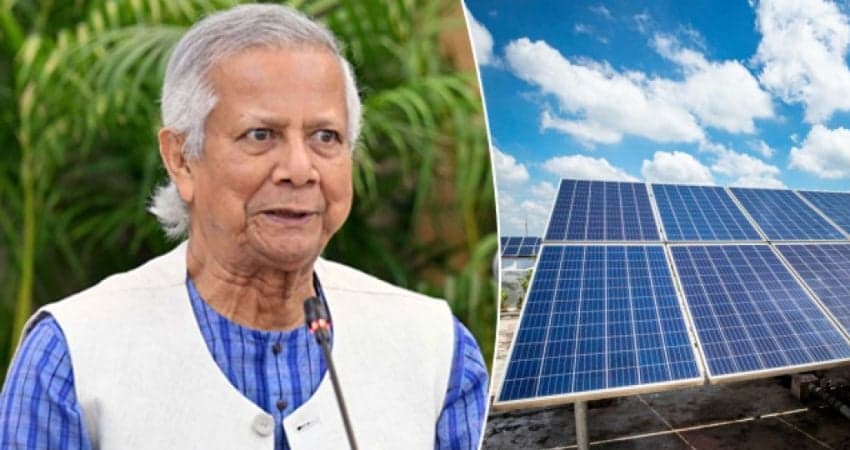 সরকারি ভবনের ছাদে সোলার প্যানেল বসানোর নির্দেশ প্রধান উপদেষ্টার