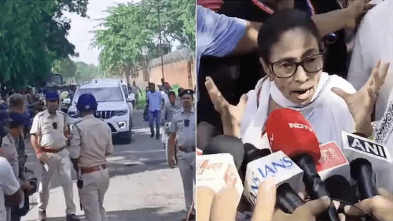 গাড়িতে ইট-পাটকেল নিক্ষেপ, ‘অল্পের জন্য প্রাণে বেঁচেছি’ বললেন মমতা