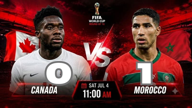 মরক্কো-কানাডা ফিফা বিশ্বকাপ: লাইভ স্কোর এবং সর্বশেষ অবস্থা
