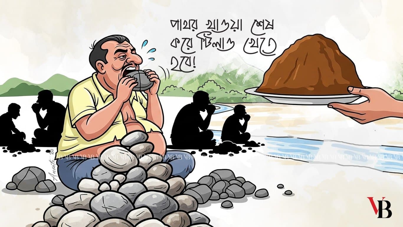 সর্বদলীয় ঐক্য করে পাথর খাওয়া শেষ করে টিলাও খেতে হবে!