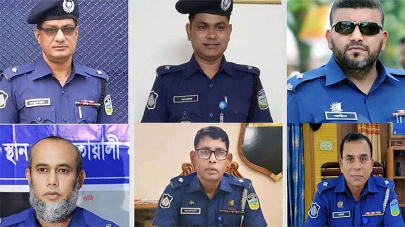 ময়মনসিংহ জেলার ৬ থানার ওসিকে একযোগে বদলি