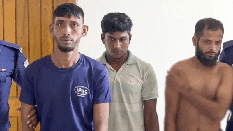 স্বামীকে বেঁধে রেখে গৃহবধূকে ধর্ষণের অভিযোগ, শরীয়তপুরে আটক ৩