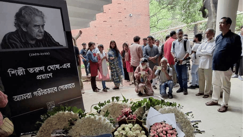 চিত্রশিল্পী ও শিল্প নির্দেশক তরুণ ঘোষের চিরবিদায়