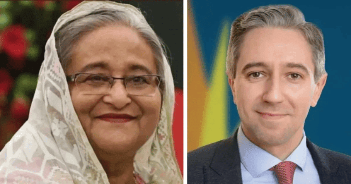 নবনির্বাচিত আইরিশ প্রধানমন্ত্রী সাইমন হ্যারিসকে প্রধানমন্ত্রীর অভিনন্দন