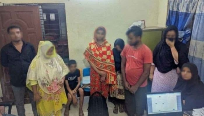 ভারতে অনুপ্রবেশকালে সিলেট সীমান্তে  নারী-শিশুসহ গ্রেপ্তার ৮