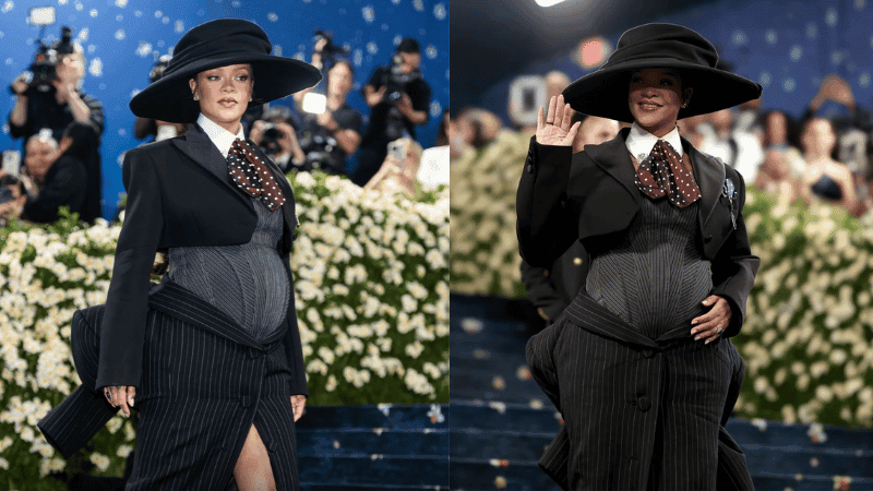 মেট গালায় তৃতীয় সন্তানের সুখবর দিলেন রিহানা!