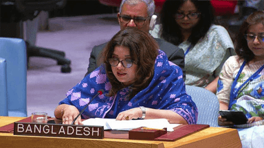 মানবিক সহায়তা ও শান্তিরক্ষায় নারীর অংশগ্রহণ বাড়ানোর আহ্বান বাংলাদেশের