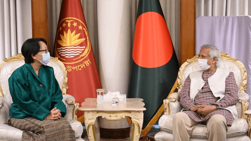 ভুটানের নবনিযুক্ত রাষ্ট্রদূতের সঙ্গে প্রধান উপদেষ্টার সৌজন্য সাক্ষাৎ