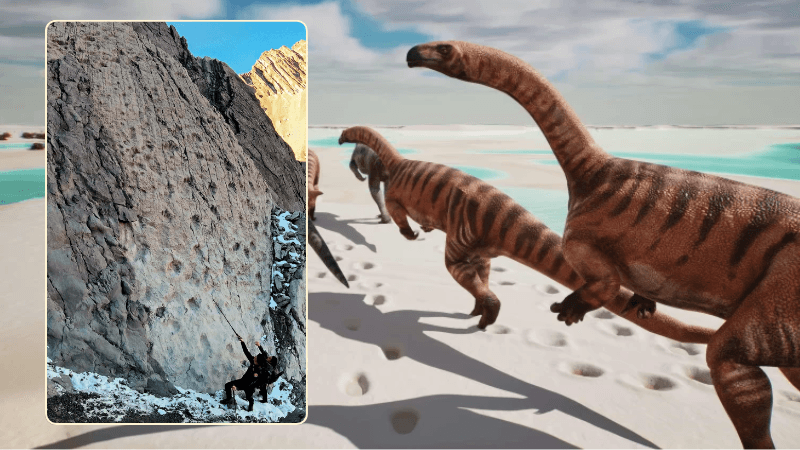 ইতালিতে মিলল ২১ কোটি বছর আগের ডাইনোসরের পায়ের ছাপ