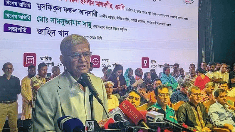 বিরোধীদল গণতন্ত্রের গলা টিপে ধরার চেষ্টা করছে: মির্জা ফখরুল