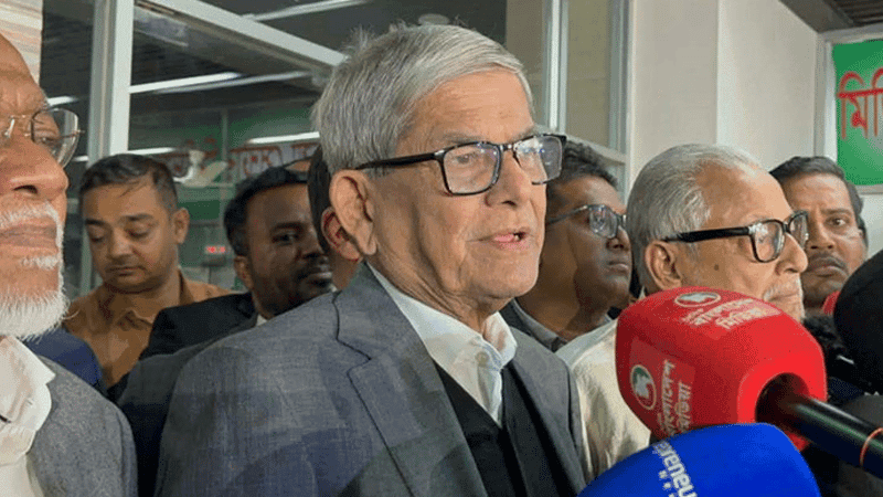 জামায়াত বাড়ি বাড়ি গিয়ে বিকাশ ও এনআইডি নম্বর সংগ্রহ করছে: মির্জা ফখরুল