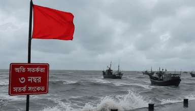 চার সমুদ্রবন্দরে ৩ নম্বর সতর্কসংকেত বহাল, ঝোড়ো হাওয়ার শঙ্কা